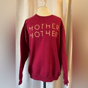MOTHER Mother logo crew neck sweatshirt m